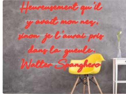 Custom text: Heureusement qu