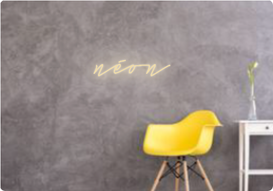 Custom text: Neon