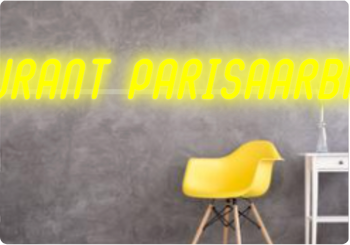 Custom text: RESTAURANT PARISAARBRUCKEN