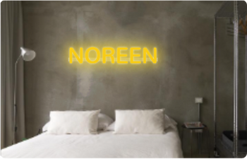 Custom text: NOREEN