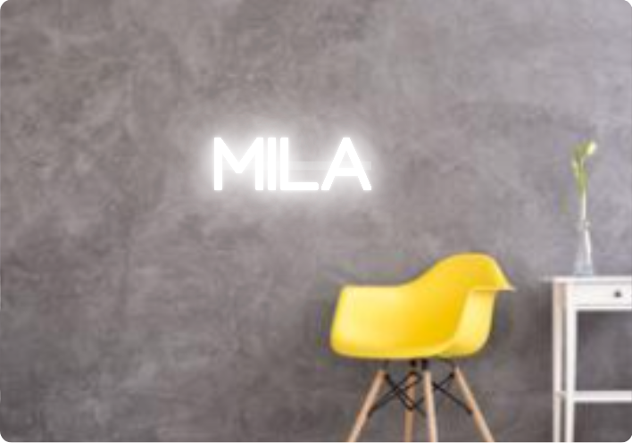 Custom text: MILA