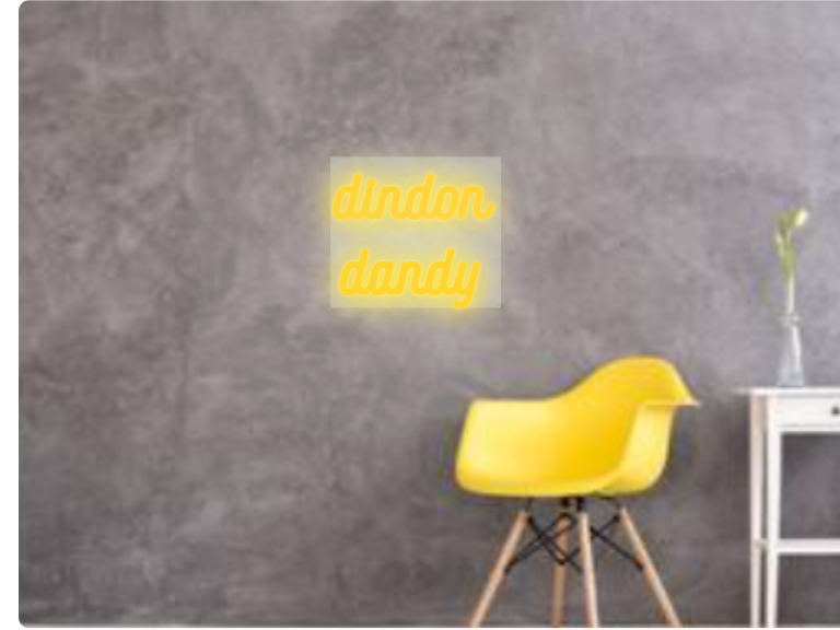 Custom text: dindon
dandy