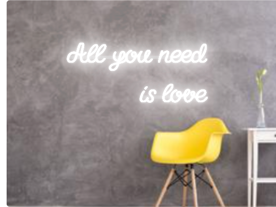 Eigener Text: All you need 
is love