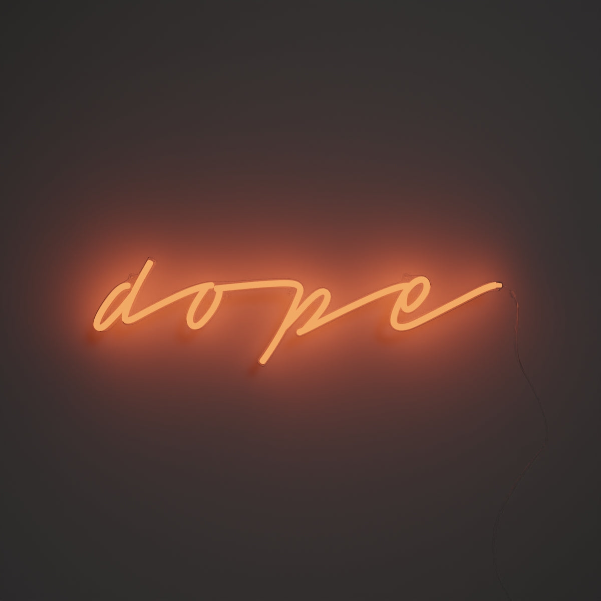 Dope, Zeichen aus Neon-LEDs