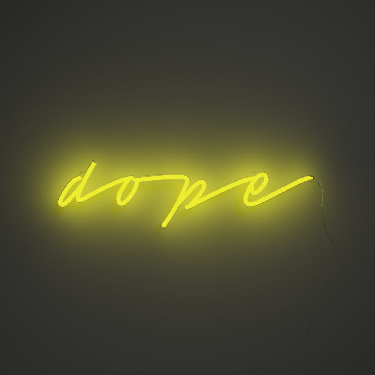 Dope, Zeichen aus Neon-LEDs