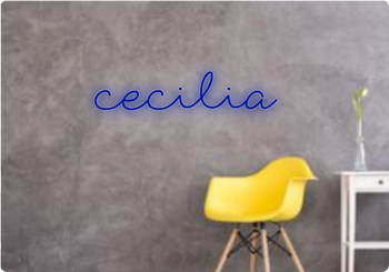 Custom text: cecilia