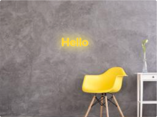 Benutzerdefinierter Text: Hello