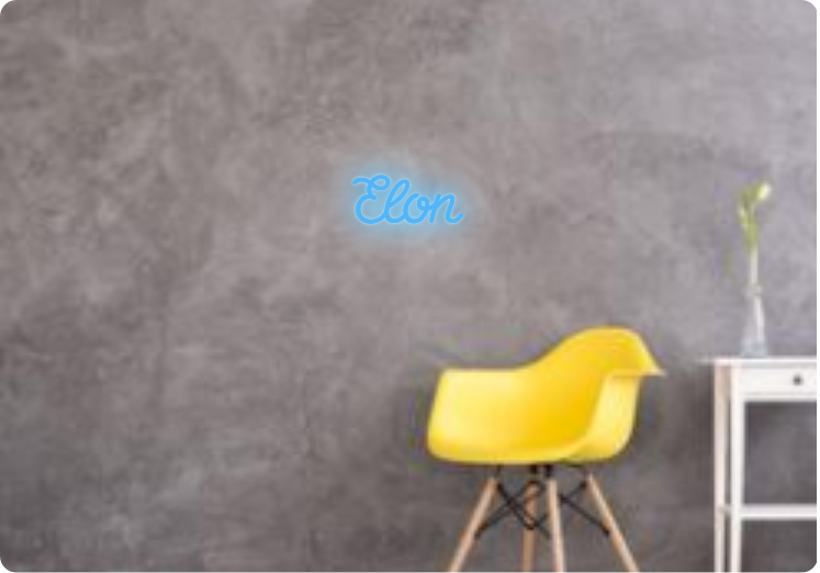 Custom text: Elon