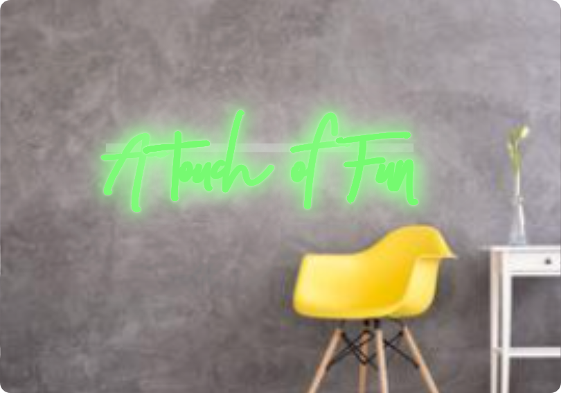Custom text: A touch of Fun