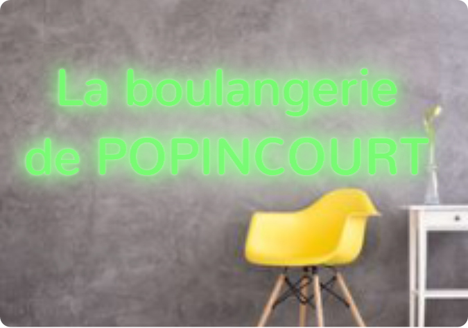 Custom text: La boulangerie 
de POPINCOURT