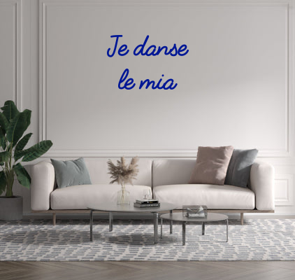 Custom text: Je danse
 le mia