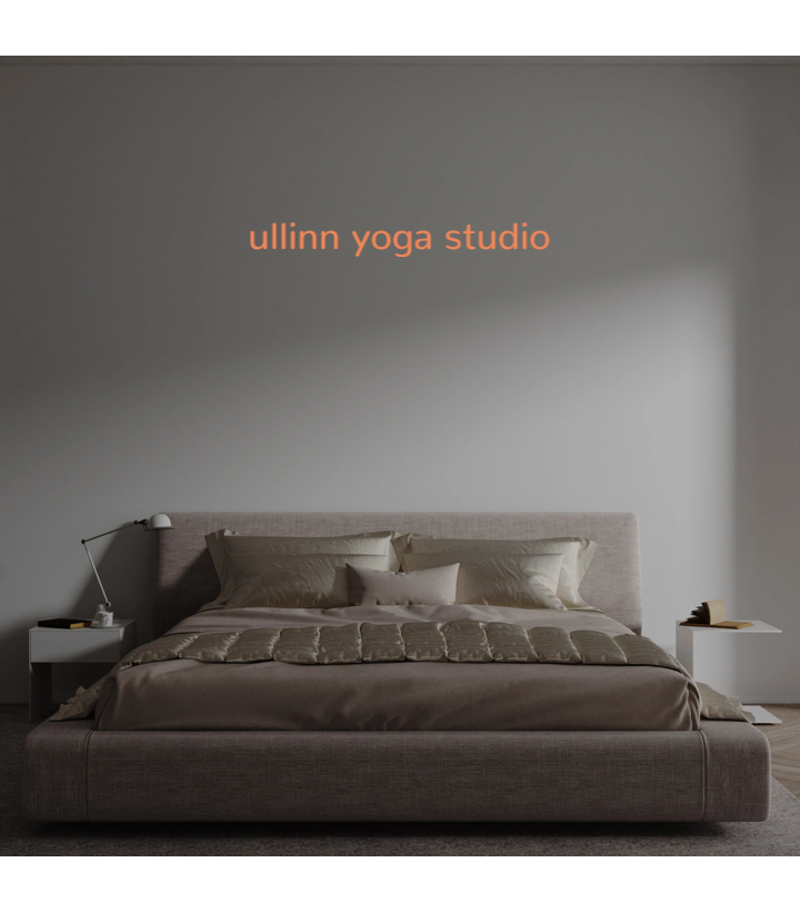 Custom text: ullinn yoga studio