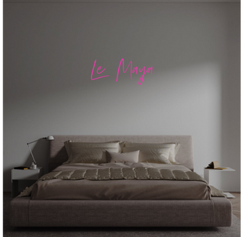 Custom text: Le  Maya