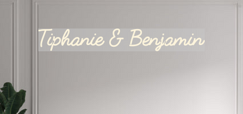Custom text: Tiphanie & Benjamin