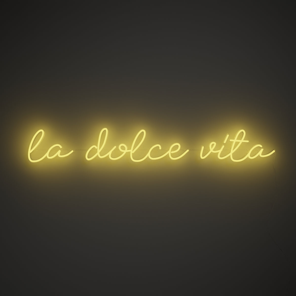 La dolce vita, Zeichen in Neon-LEDs
