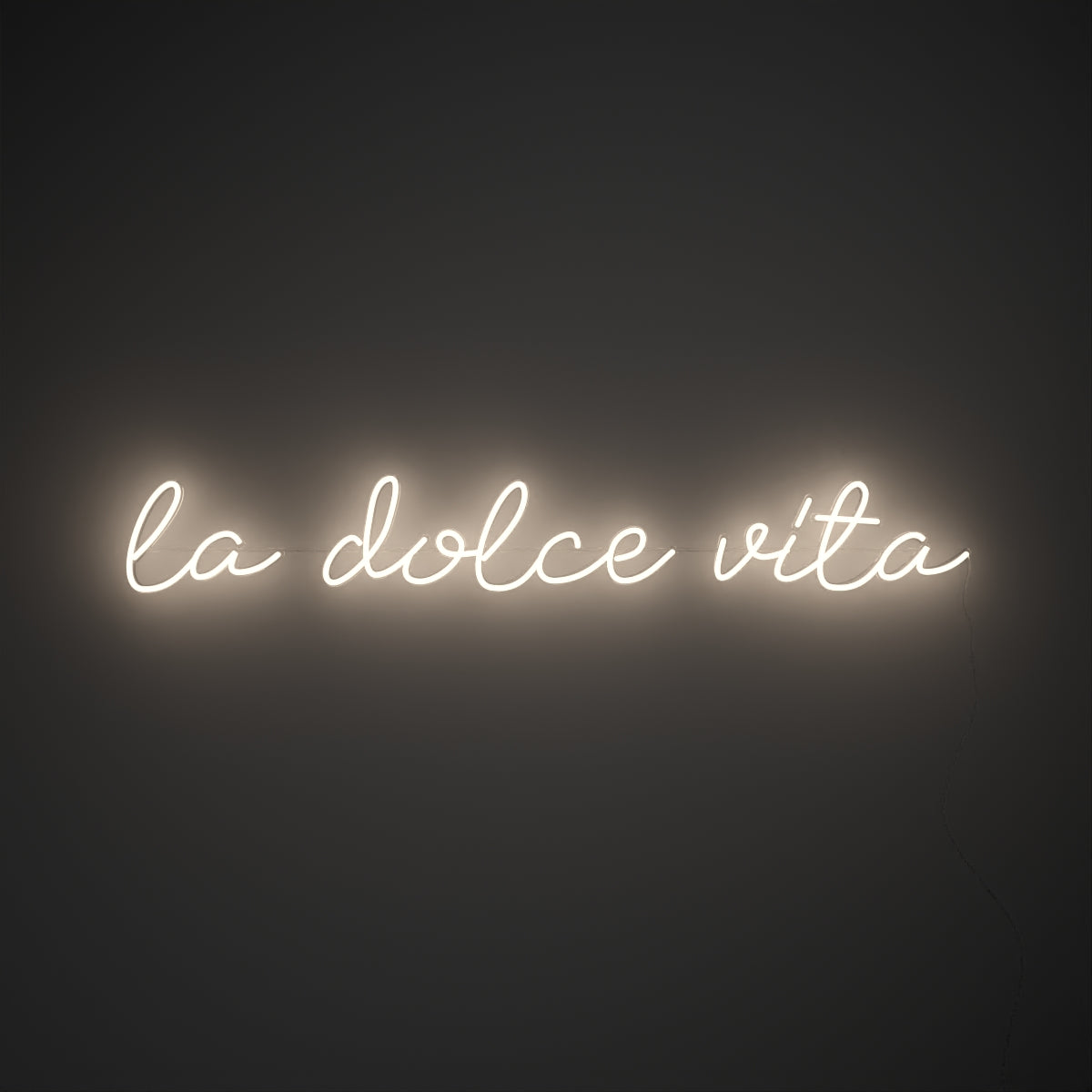 La dolce vita, Zeichen in Neon-LEDs