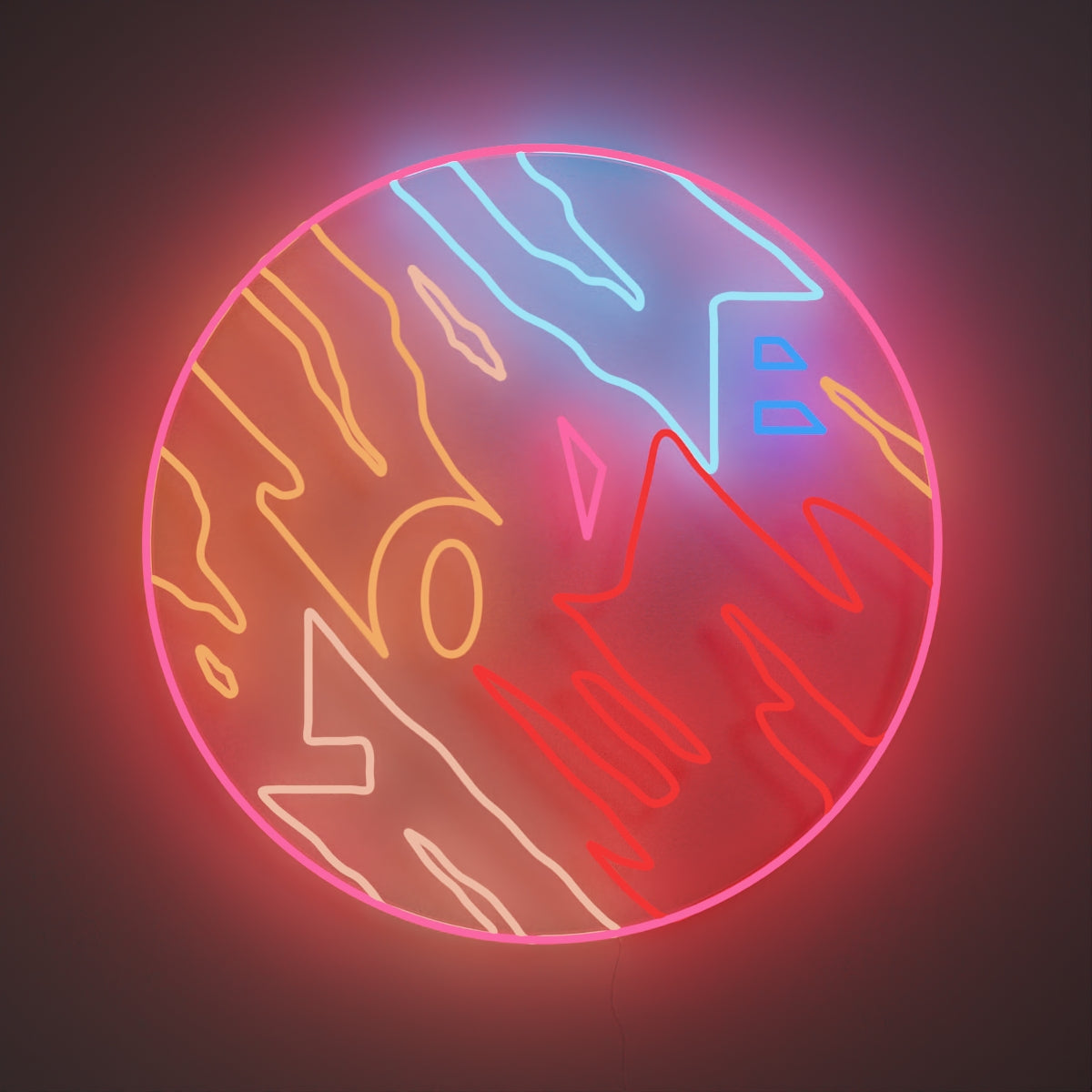 Love by Ceizer, Zeichen aus Neon-LEDs