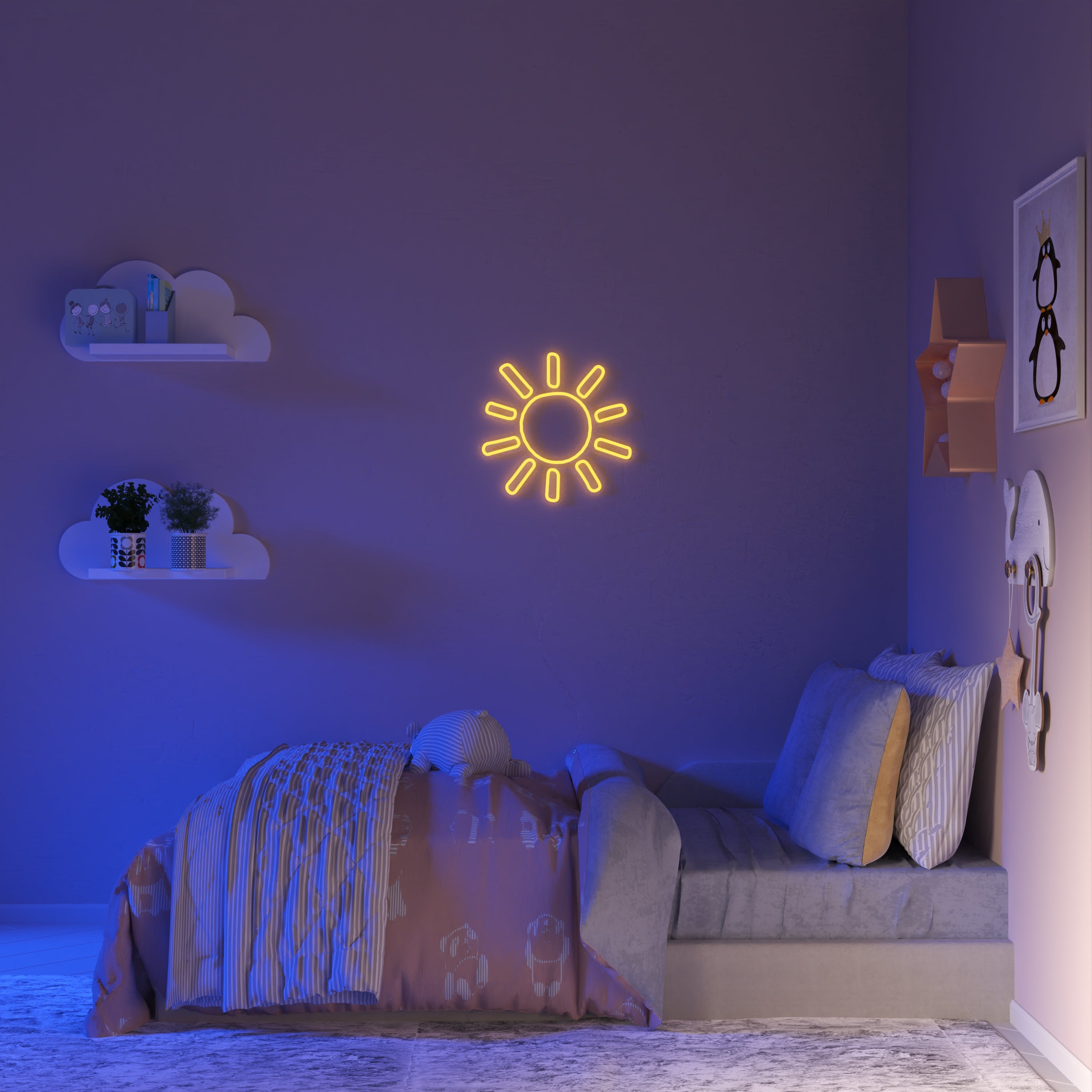 Solar Burst - Neon-LED-Zeichen