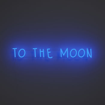 To the moon - LED-Neonzeichen