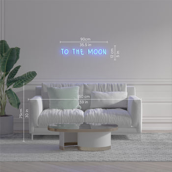 To the moon - LED-Neonzeichen