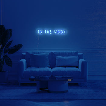 To the moon - LED-Neonzeichen