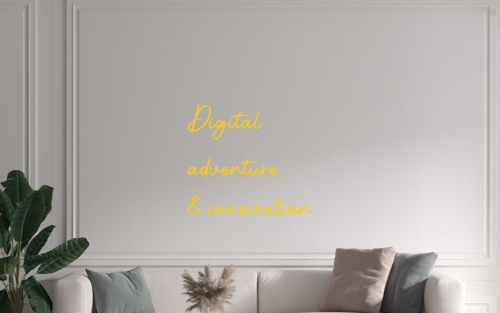 Custom text: Digital
adventure 
& innovation