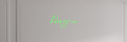 Custom text: Alegria