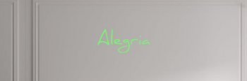 Custom text: Alegria