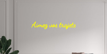 Custom text: Aimez vos trajets