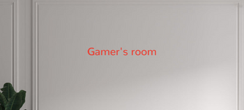 Custom text: Gamer