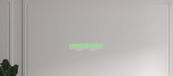 Custom text: Leroy Merlin