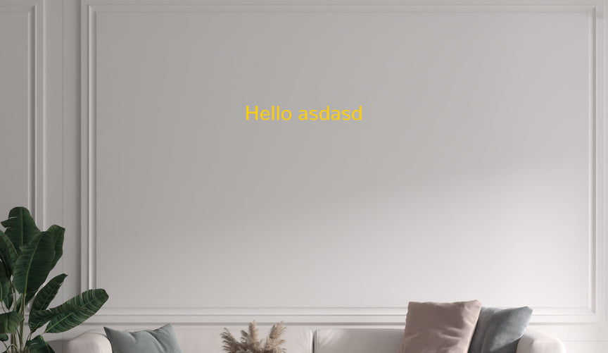 Custom text: Hello asdasd