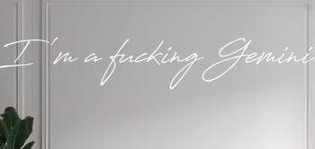 Custom text: I 
