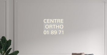 Custom text: CENTRE
ORTHO
01 89 71