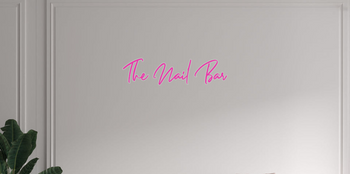 Custom text: The Nail Bar