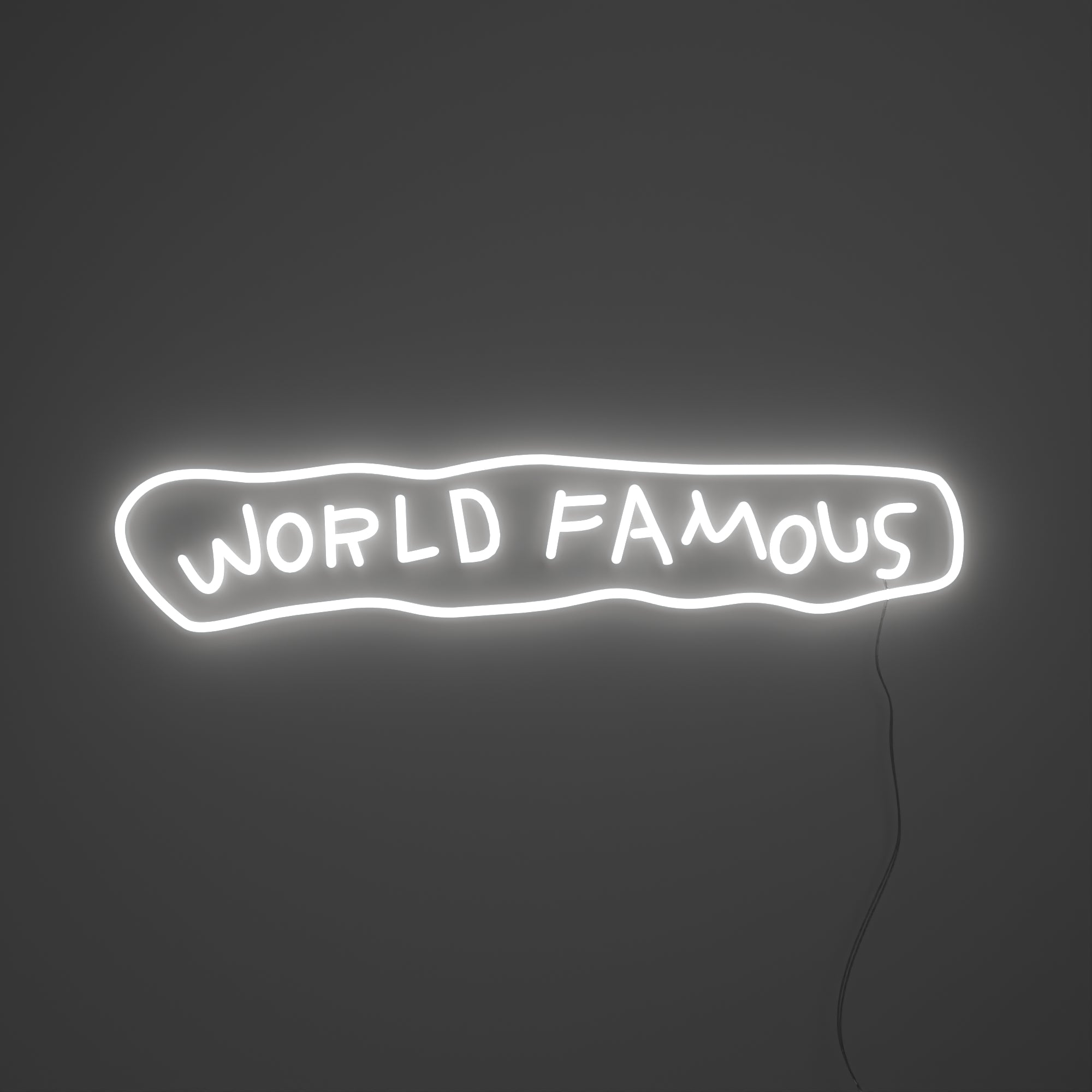 World Famous Yellowpop x JM Basquiat, neon LED sign