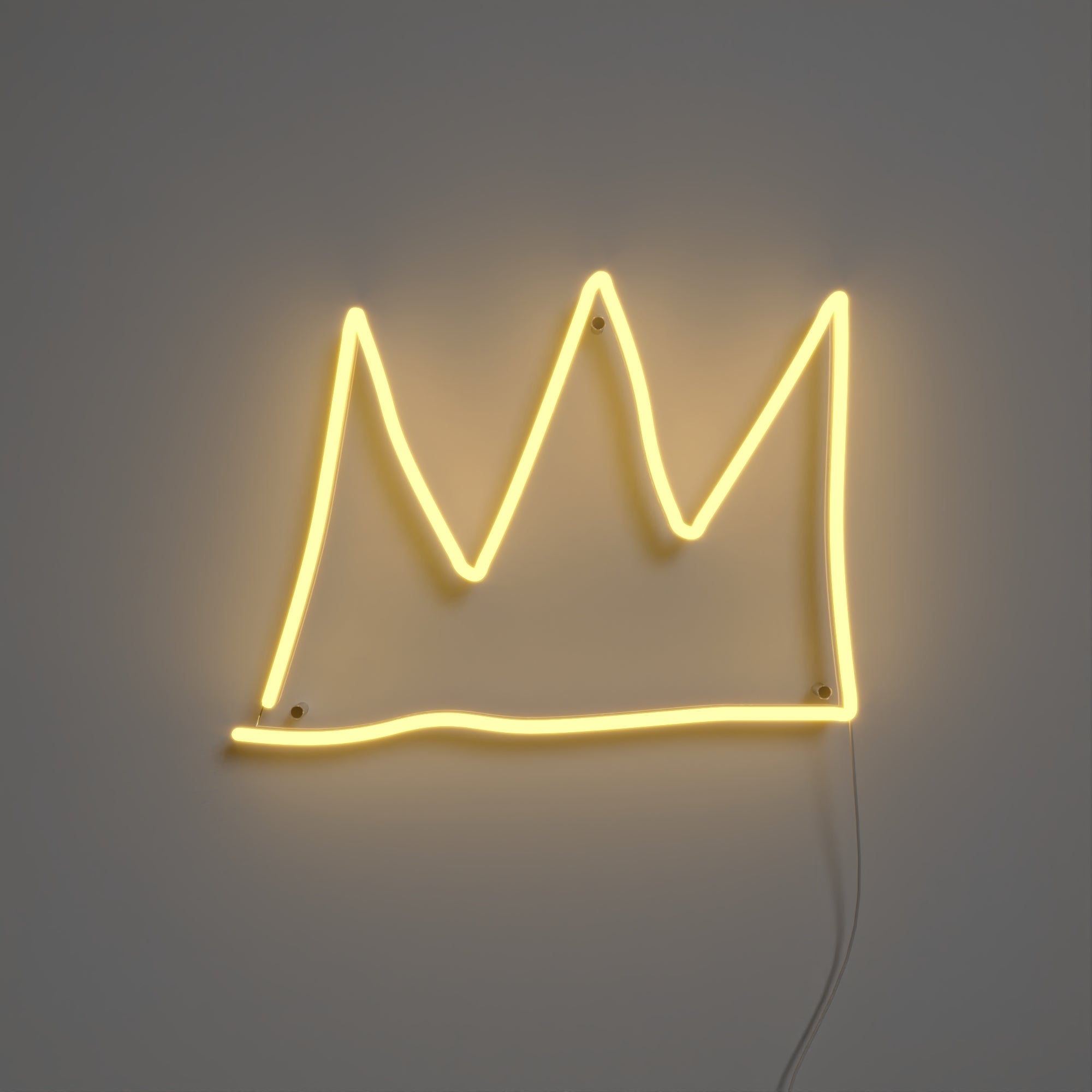The Crown YP x Jean Michel Basquiat, neon LED sign