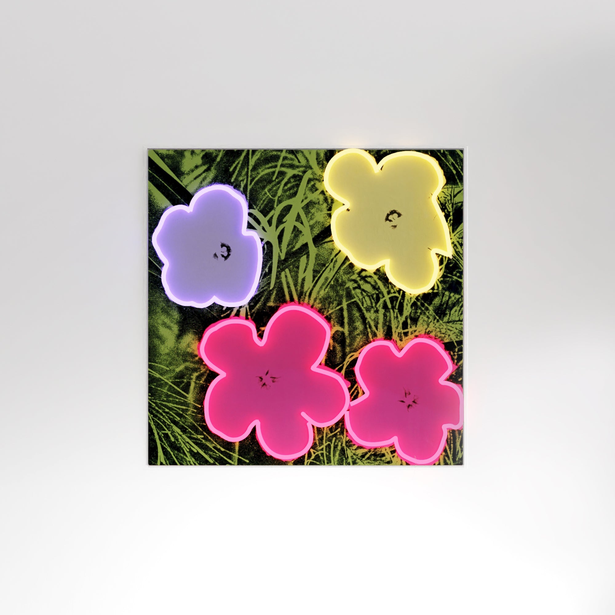 Flowers by Andy Warhol - neon LED sign