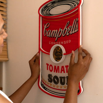 New Campbell, Yellowpop x Andy Warhol, neon LED sign