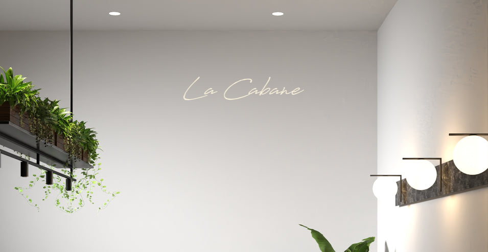 Custom text: La Cabane