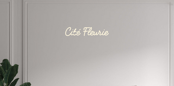 Custom text: Cité Fleurie
