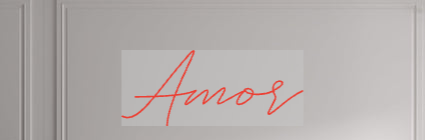 Custom text: Amor