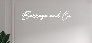 Custom text: Barrago and Co