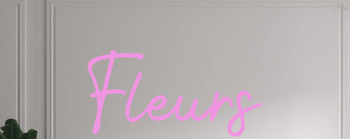 Custom text: Fleurs