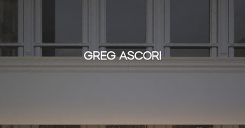 Custom text: GREG ASCORI