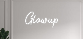 Custom text: Glowup