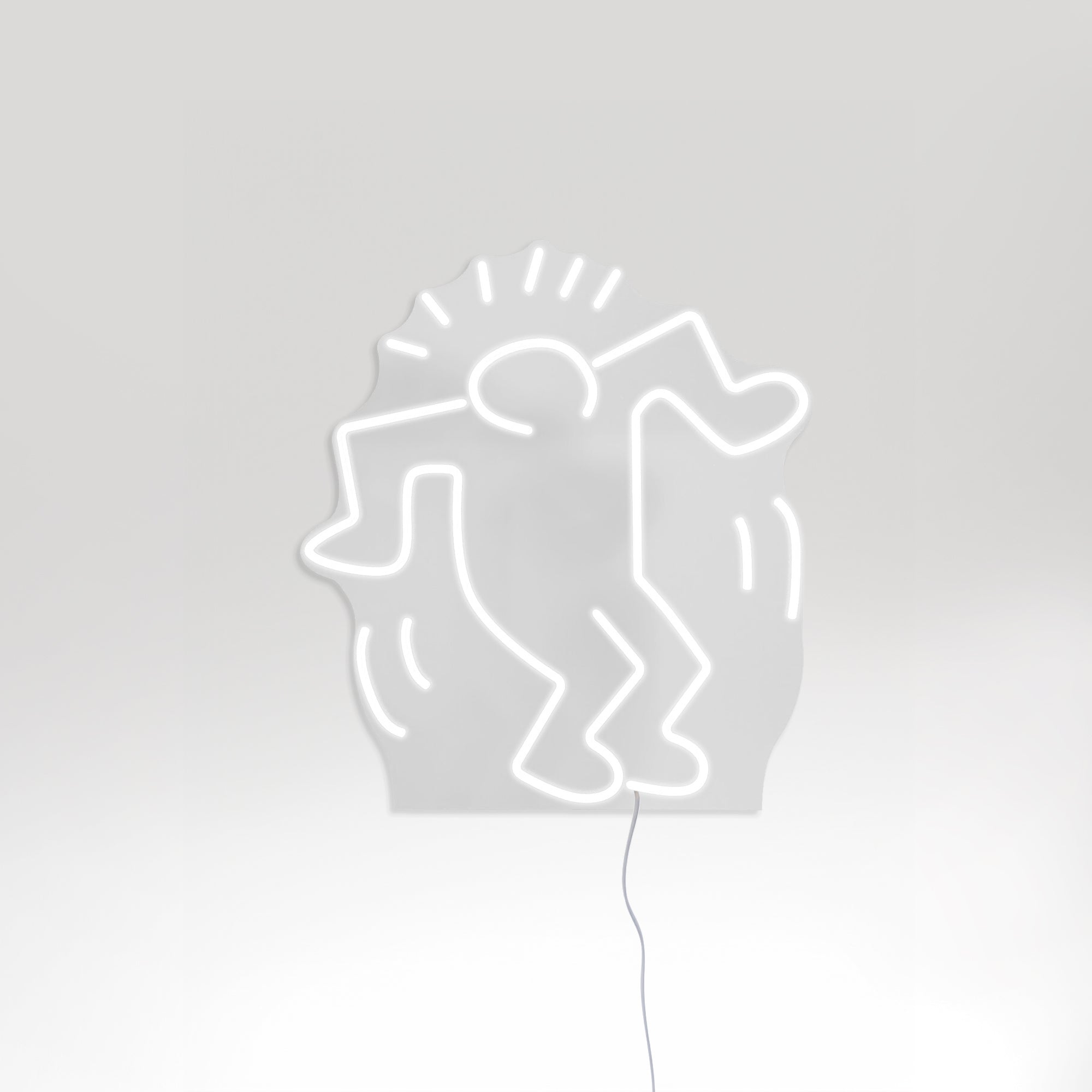 Dancing Man, YP x Keith Haring, neon LED sign