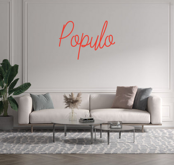 Custom text: Populo