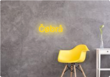 Custom text: Čøbrå