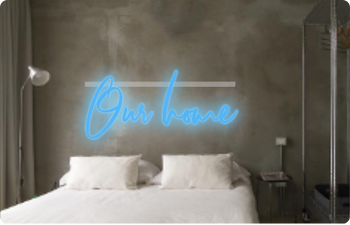 Custom text: Our home